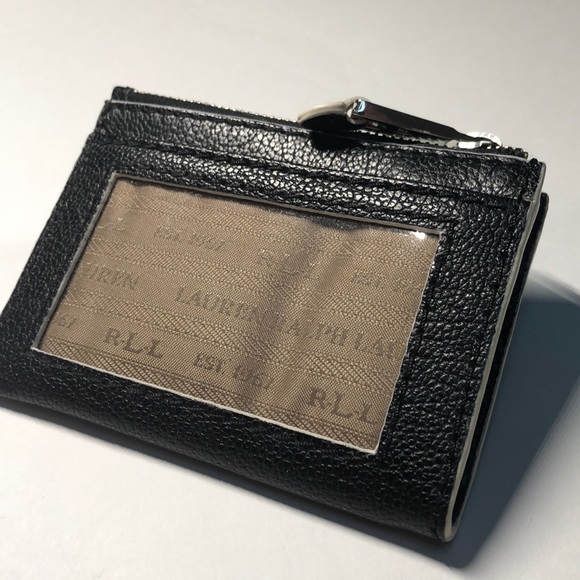 RALPH LAUREN card holder/wallet + white trim NWOT - Picture 2 of 7